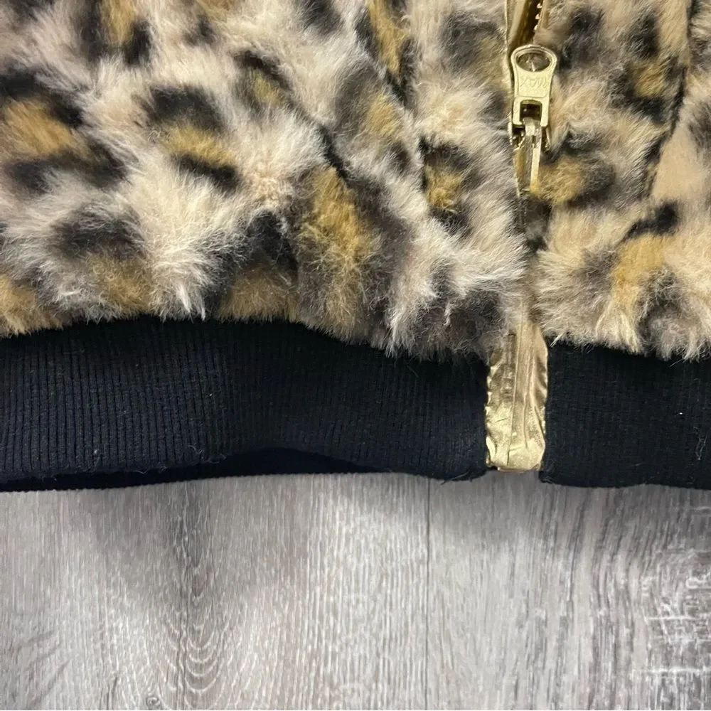 Epic Threads Toddler Girl’s Reversible Leopard Faux Fur & Metallic Bomber Jacket_5